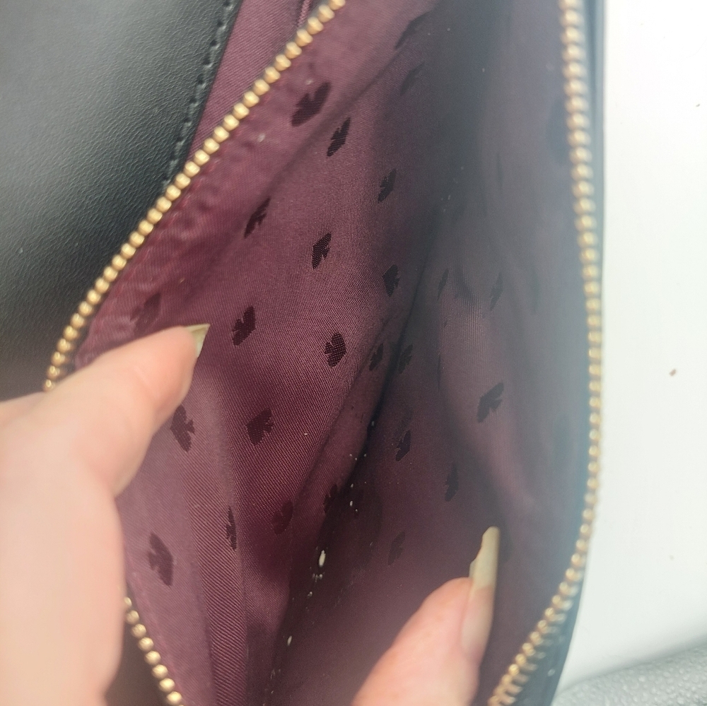 Kate Spade Remi Flap Chain Crossbody Colorblock Ripe Plum - Picture 9 of 10